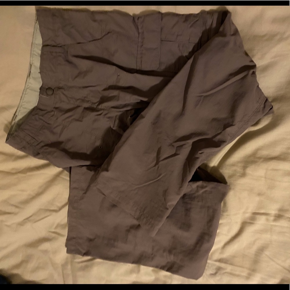 REI convertible hiking pants for girl M(10-12) in brown.